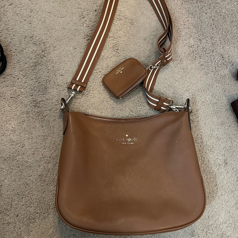 Kate Spade Tan Crossbody Bag with Pouch